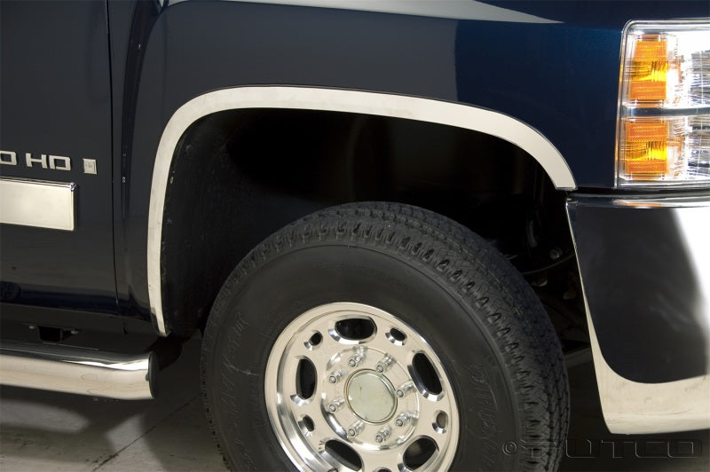 Putco 15-19 Chevy Silverado HD (Does not Fit Dually) Stainless Steel Fender Trim Putco Exterior Trim AXOPROS