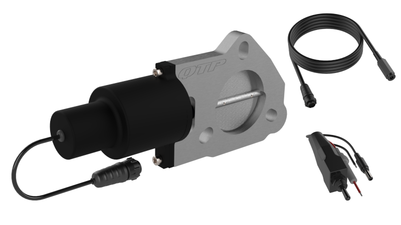 QTP 2.25in Bolt-On QTEC Electric Cutout Valve - Single QTP Exhaust Cutouts AXOPROS