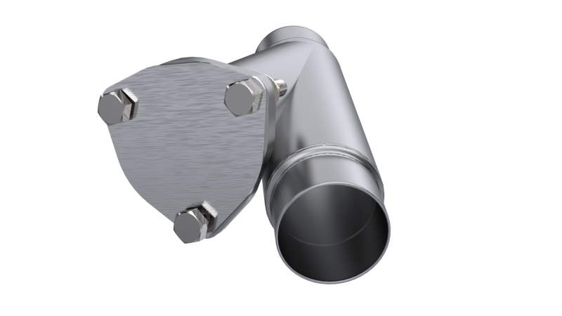 QTP 2.25in Weld-On QTEC Exhaust Cutout Y-Pipe QTP Y Pipes  AXOPROS