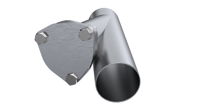QTP 2.5in Bolt-On QTEC 3 Bolt Cover Plate QTP Flanges AXOPROS