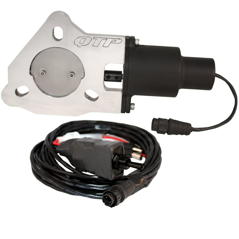 QTP 2.5in Bolt-On QTEC Electric Cutout Valve - Single QTP Exhaust Cutouts AXOPROS