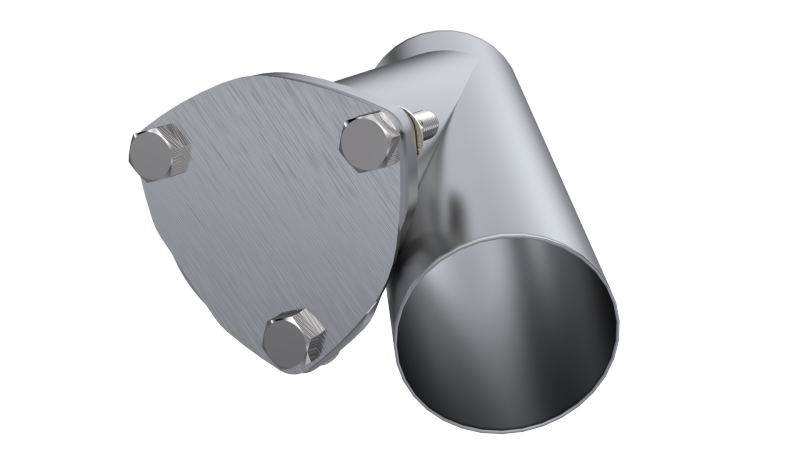 QTP 3.5in Weld-On QTEC Exhaust Cutout Y-Pipe QTP Y Pipes  AXOPROS