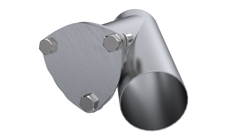 QTP 3.5in Weld-On QTEC Exhaust Cutout Y-Pipe QTP Y Pipes  AXOPROS