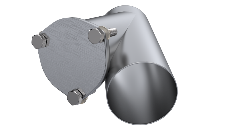 QTP 4in Weld-On QTEC Exhaust Cutout Y-Pipe QTP Y Pipes  AXOPROS