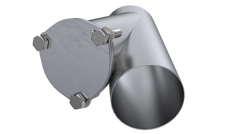 QTP 4in Weld-On QTEC Exhaust Cutout Y-Pipe QTP Y Pipes  AXOPROS
