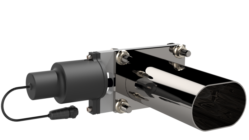 QTP Bolt-On QTEC Low Profile Oval Electric Cutout Valve QTP Exhaust Cutouts AXOPROS