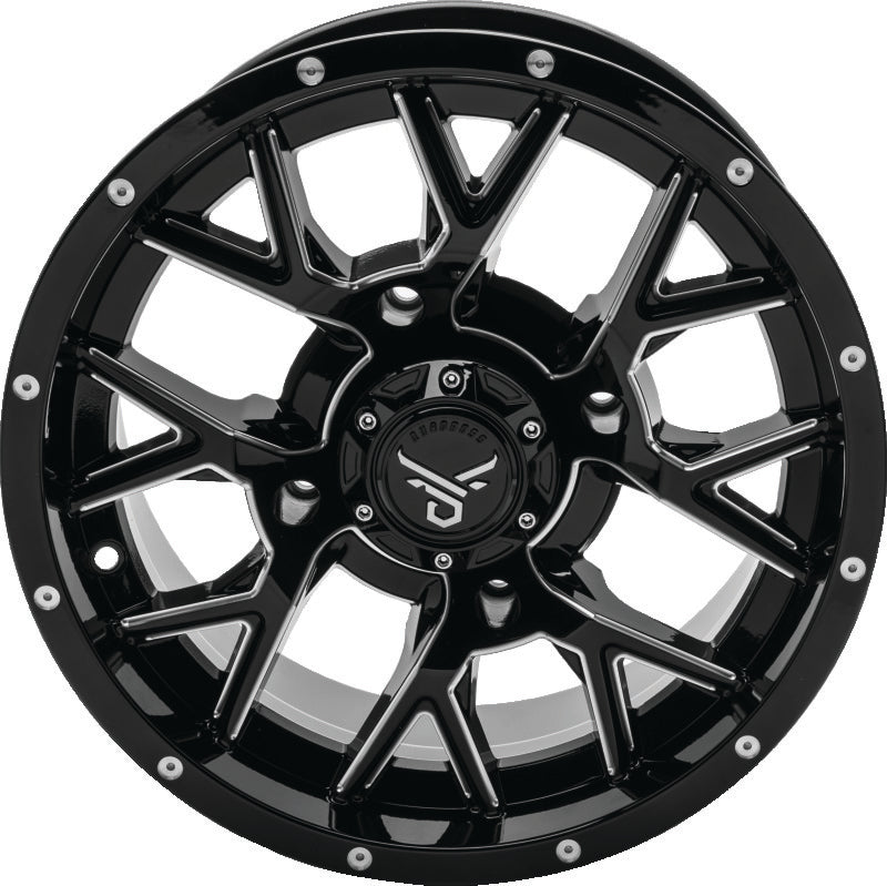 QuadBoss Barbwire 14X7 - 4+3 - 4/156 - Milled QuadBoss Wheels - Cast AXOPROS