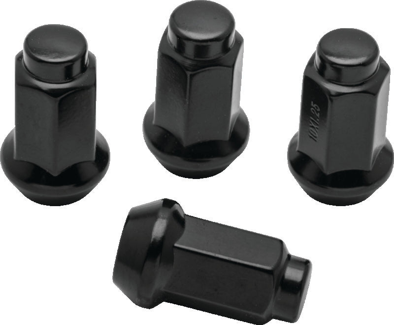 QuadBoss Lug Nuts 10x1.25 - 14mm-Od - Black - Box of 4 QuadBoss Lug Nuts  AXOPROS