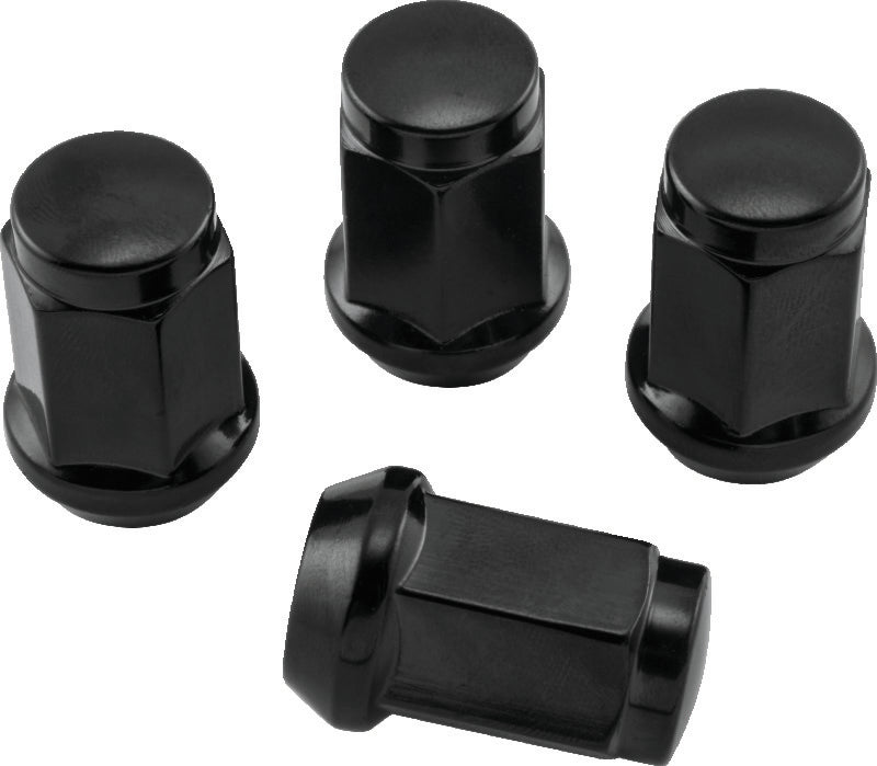 QuadBoss Lug Nuts 12x1.25 - 17mm-Od - Black - Box of 4 QuadBoss Lug Nuts  AXOPROS