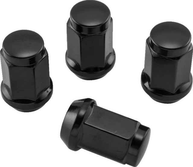 QuadBoss Lug Nuts 12x1.5 - 17mm-Od - Black - Box of 4 QuadBoss Lug Nuts  AXOPROS