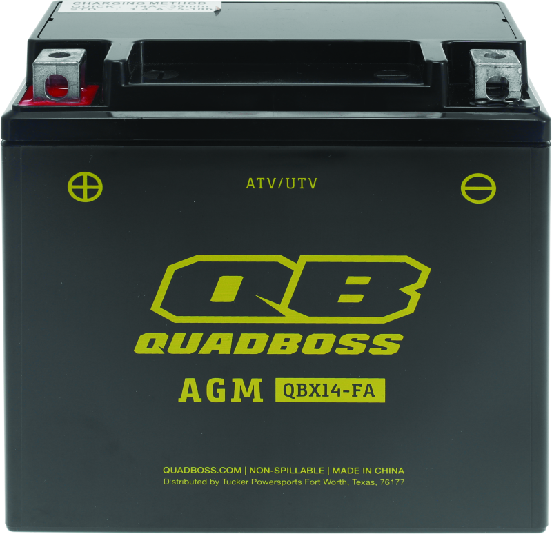 QuadBoss Maintenance-Free AGM Battery QBX14-FA QuadBoss Batteries AXOPROS