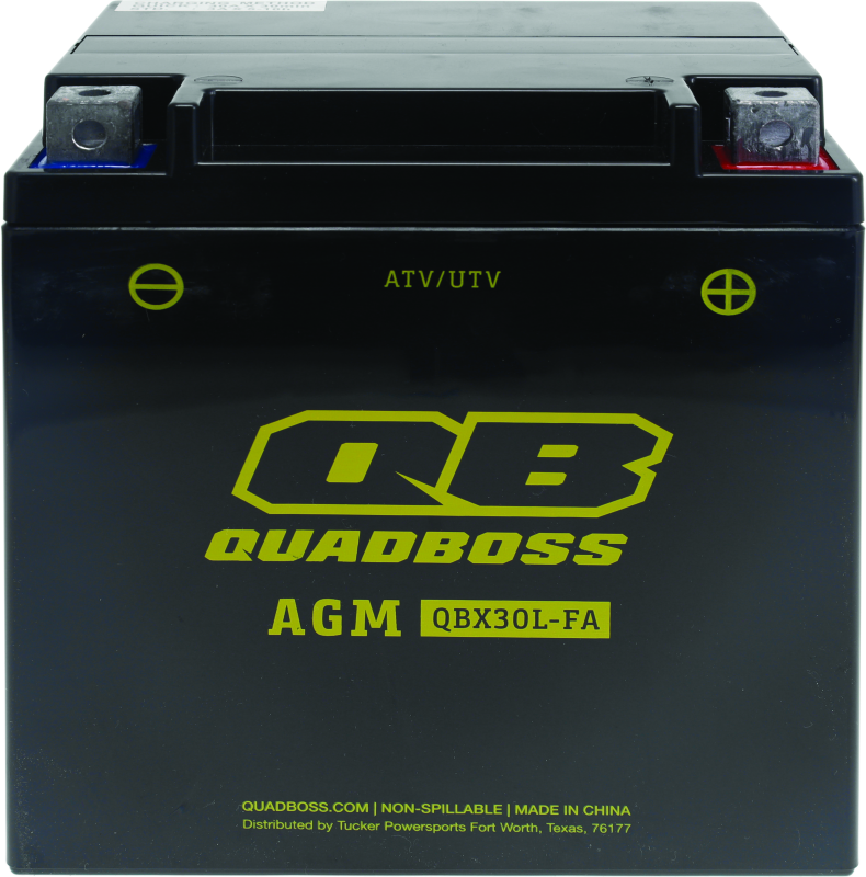 QuadBoss Maintenance-Free AGM Battery QBX30L-FA QuadBoss Batteries AXOPROS