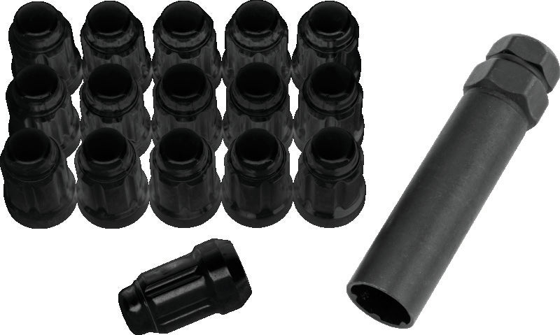 QuadBoss Spline Lug Nuts 12x1.25 - Black QuadBoss Lug Nuts  AXOPROS