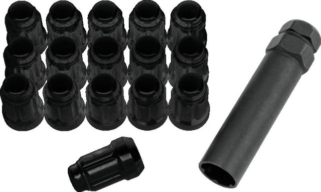 QuadBoss Spline Lug Nuts 12x1.25 - Black QuadBoss Lug Nuts  AXOPROS