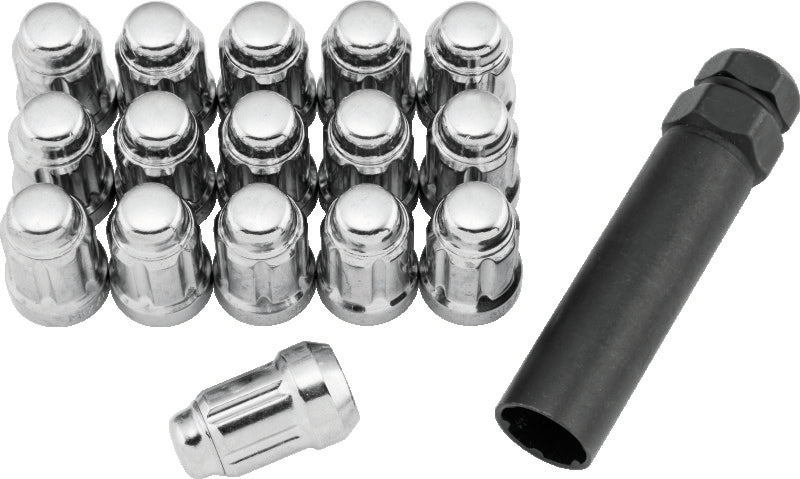 QuadBoss Spline Lug Nuts 12x1.25 - Silver QuadBoss Lug Nuts  AXOPROS