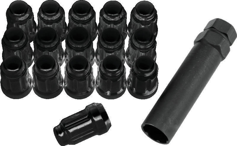 QuadBoss Spline Lug Nuts 12x1.5 - Black QuadBoss Lug Nuts  AXOPROS