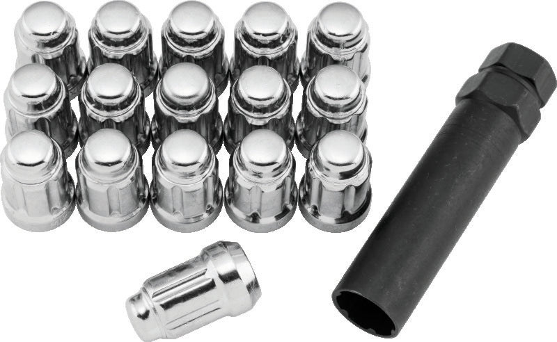 QuadBoss Spline Lug Nuts 12x1.5 - Silver QuadBoss Lug Nuts  AXOPROS