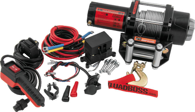QuadBoss Winch 2500Lb W/Cable QuadBoss Winches AXOPROS