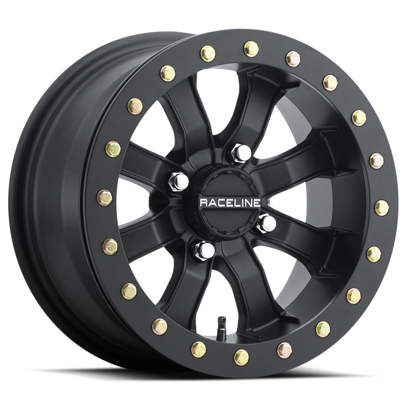 Raceline A71B Mamba 15x7in / 4x156 BP / 0mm Offset / 132.5mm Bore - Satin Black Beadlock Wheel Raceline Wheels - Cast AXOPROS