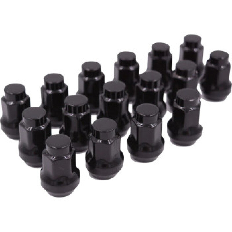 Raceline Conical Lug Nuts - 3/8in-24 - 16 Pack - Black Raceline Wheel Accessories AXOPROS