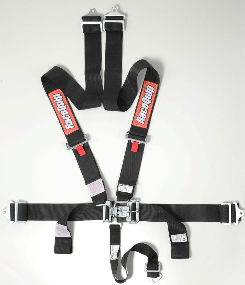 RaceQuip Black L & L 5pt Seat Belt Racequip Seat Belts & Harnesses AXOPROS