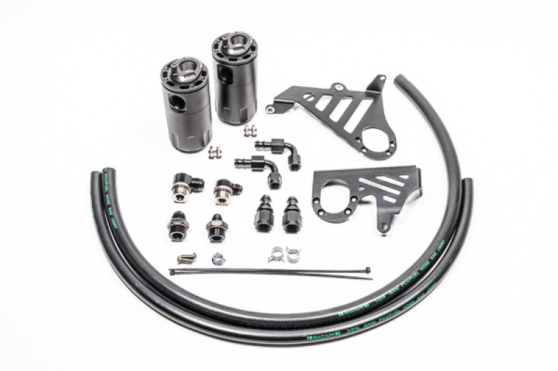 Radium Engineering Dual Catch Can Kit 2015-18 Focus ST Fluid Lock Radium Engineering Oil Catch Cans AXOPROS