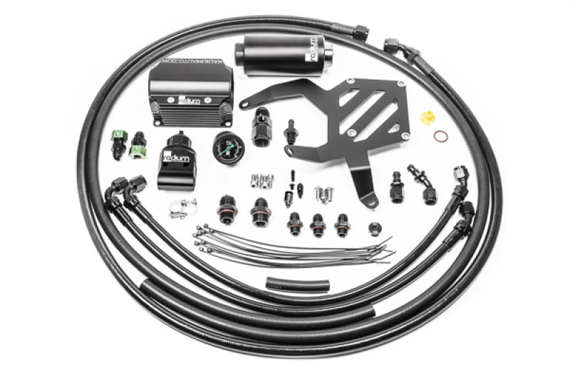 Radium Engineering FR-S/BRZ/GT86/GR86 Fuel Hanger Plumbing Kit w/ Stainless Filter Radium Engineering Fuel Pump Hangers  AXOPROS