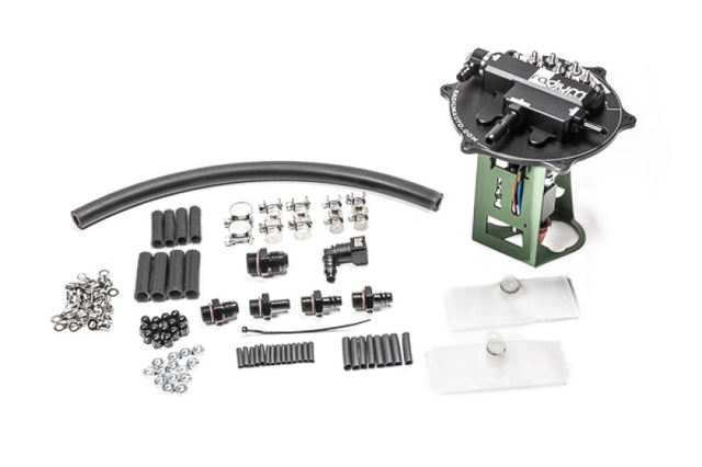 Radium Engineering Mitsubishi EVO 7/8/9 Fuel Hanger Fits AEM 50-1220 / DW440 - Pumps Not Included Radium Engineering Fuel Pump Hangers  AXOPROS