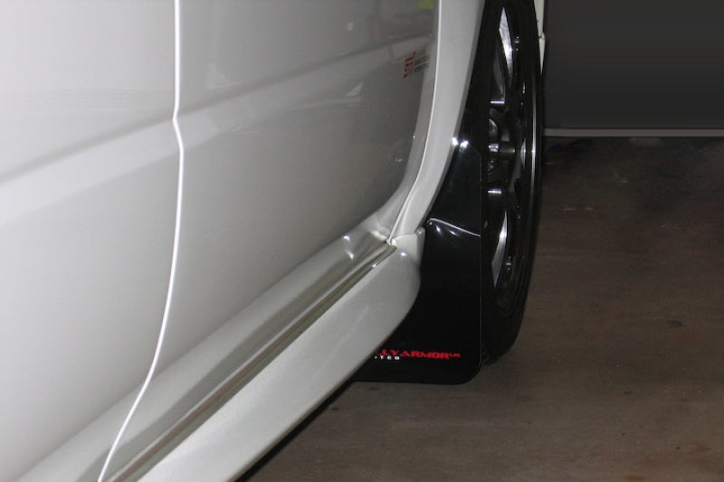 Rally Armor 02-07 Subaru WRX/STI/RS/2.5i (Wagons Req. Mod.) Black UR Mud Flap w/Red Logo Rally Armor Mud Flaps  AXOPROS