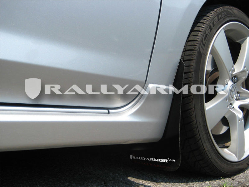 Rally Armor 04-09 Mazda3/Speed3 Black UR Mud Flap w/ White Logo Rally Armor Mud Flaps AXOPROS