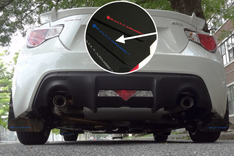 Rally Armor 13-17 Subaru BRZ/Toyota FR-S Black UR Mud Flap w/Blue Logo Rally Armor Mud Flaps AXOPROS