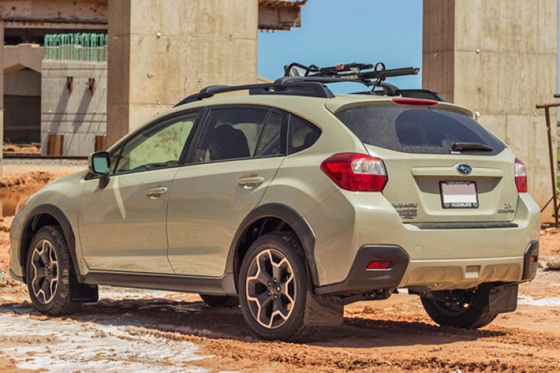 Rally Armor 13-17 Subaru Crosstrek XV Black UR Mud Flap w/Grey Logo Rally Armor Mud Flaps AXOPROS