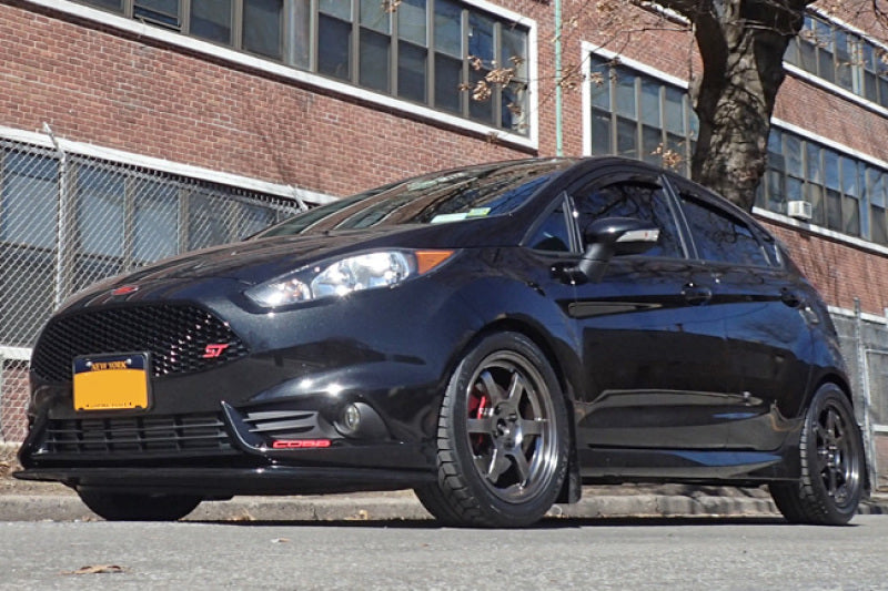 Rally Armor 13-19 Ford Fiesta ST Black UR Mud Flap w/Red Logo Rally Armor Mud Flaps AXOPROS