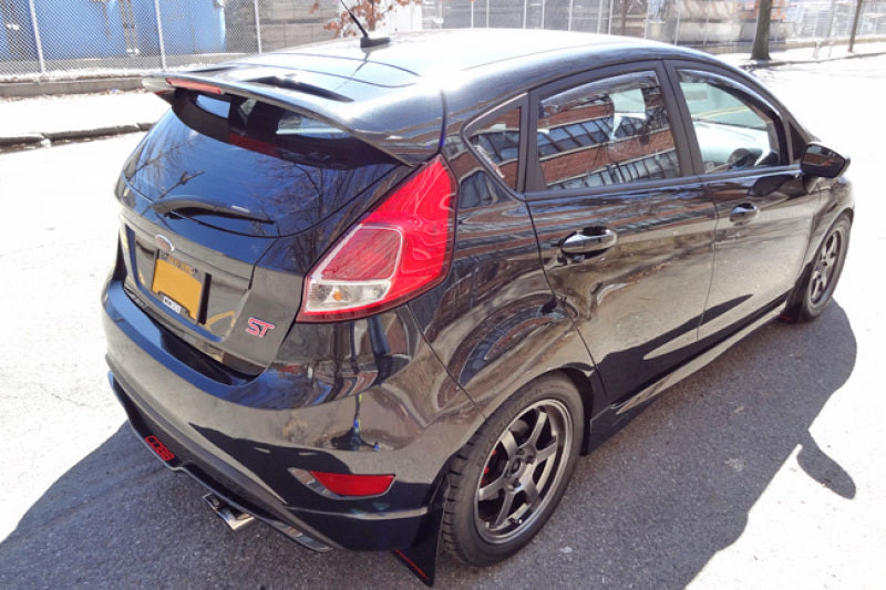 Rally Armor 13-19 Ford Fiesta ST Black UR Mud Flap w/Red Logo Rally Armor Mud Flaps AXOPROS
