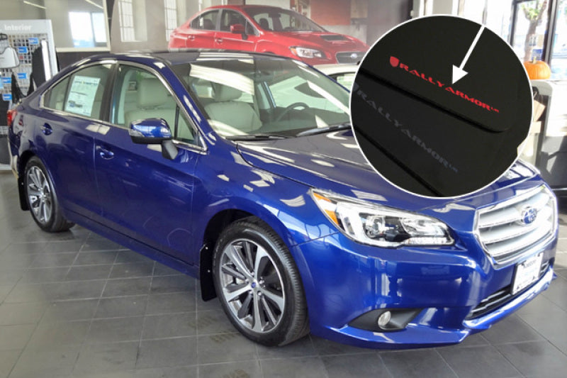 Rally Armor 15-19 Subaru Legacy Black UR Mud Flap w/ Red Logo Rally Armor Mud Flaps AXOPROS