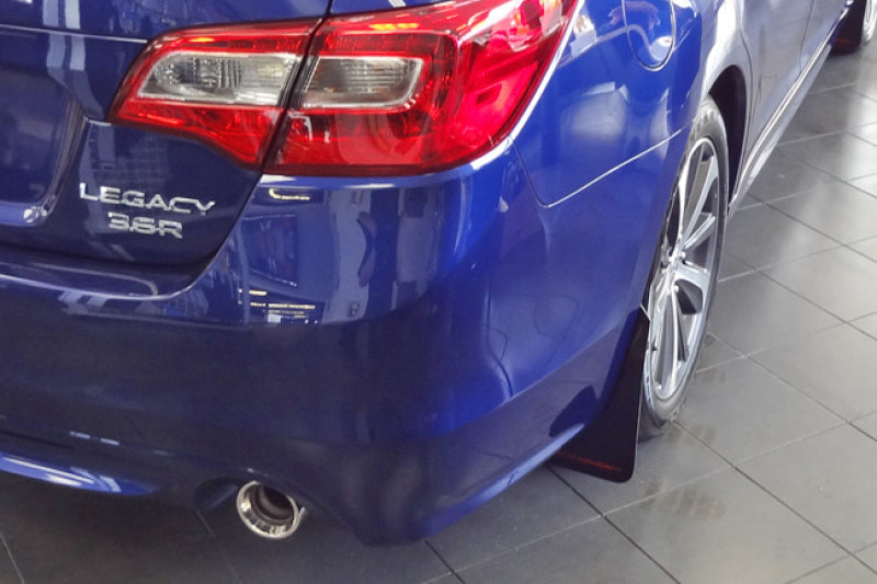 Rally Armor 15-19 Subaru Legacy Black UR Mud Flap w/ Silver Logo Rally Armor Mud Flaps AXOPROS