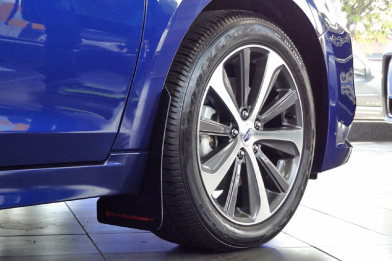 Rally Armor 15-19 Subaru Legacy Black UR Mud Flap w/ Silver Logo Rally Armor Mud Flaps AXOPROS