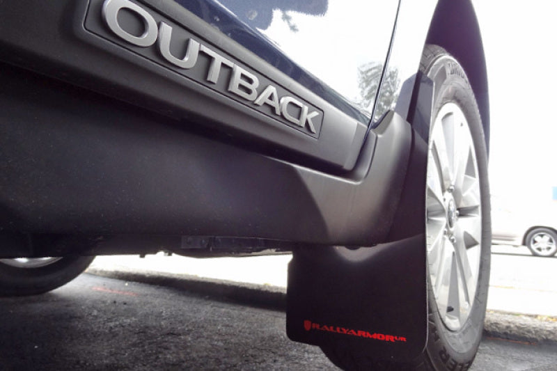 Rally Armor 15-19 Subaru Outback Black UR Mud Flap w/ Grey Logo Rally Armor Mud Flaps AXOPROS