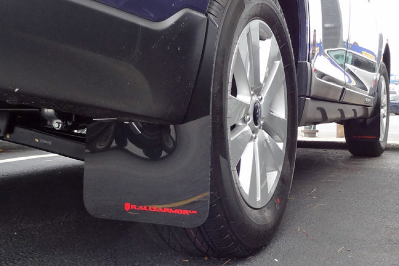 Rally Armor 15-19 Subaru Outback Black UR Mud Flap w/ Grey Logo Rally Armor Mud Flaps AXOPROS