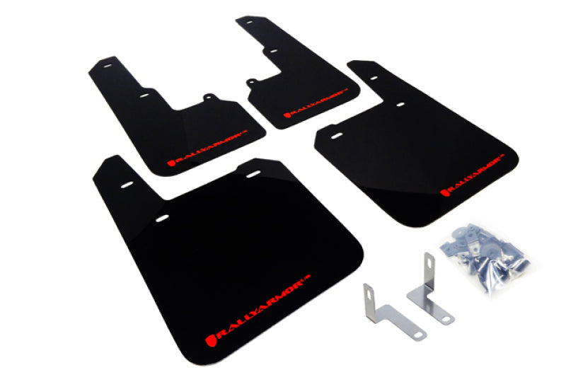 Rally Armor 15-19 Subaru Outback Black UR Mud Flap w/ Red Logo Rally Armor Mud Flaps  AXOPROS