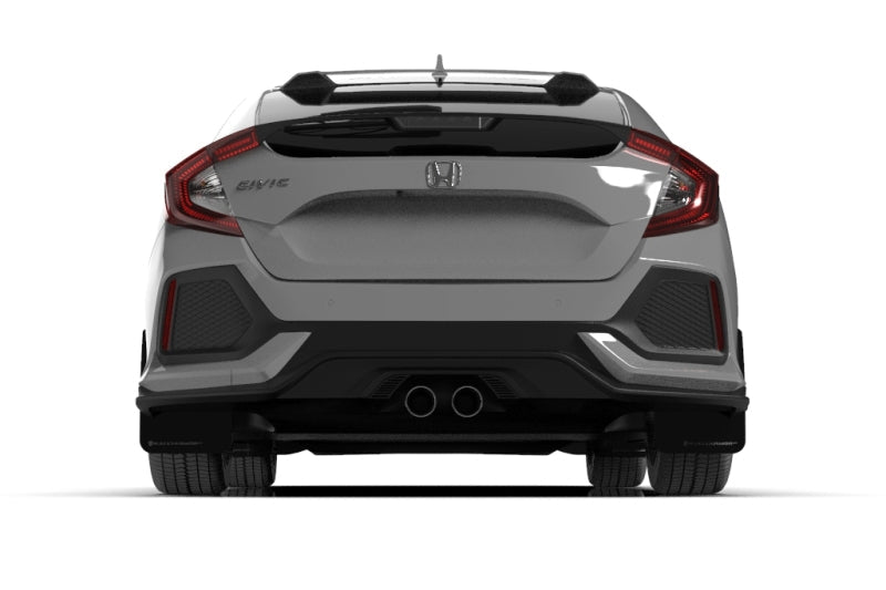 Rally Armor 17-21 Honda Civic Sport/Sport Touring Black UR Mud Flap w/Dark Grey Logo Rally Armor Mud Flaps AXOPROS