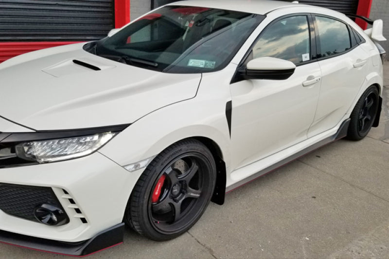 Rally Armor 17-22 Honda Civic Type R Red UR Mud Flap w/Black Logo Rally Armor Mud Flaps AXOPROS