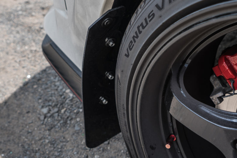 Rally Armor 17-22 Honda Civic Type R Red UR Mud Flap w/Black Logo Rally Armor Mud Flaps AXOPROS