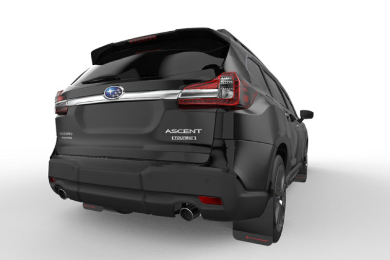 Rally Armor 18-24 Subaru Ascent Black UR Mud Flap w/Red Logo Rally Armor Mud Flaps AXOPROS