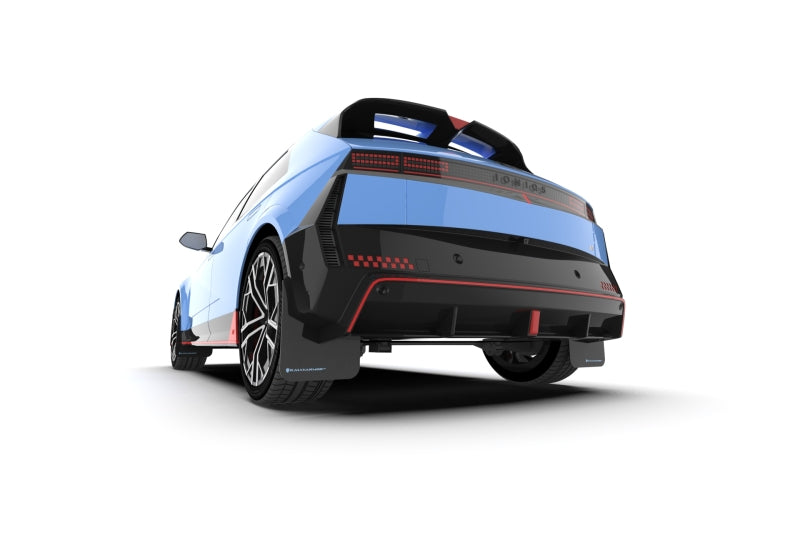 Rally Armor 2025 Hyundai Ioniq 5 N Black Mud Flap w/Light Blue Logo Rally Armor Mud Flaps  AXOPROS