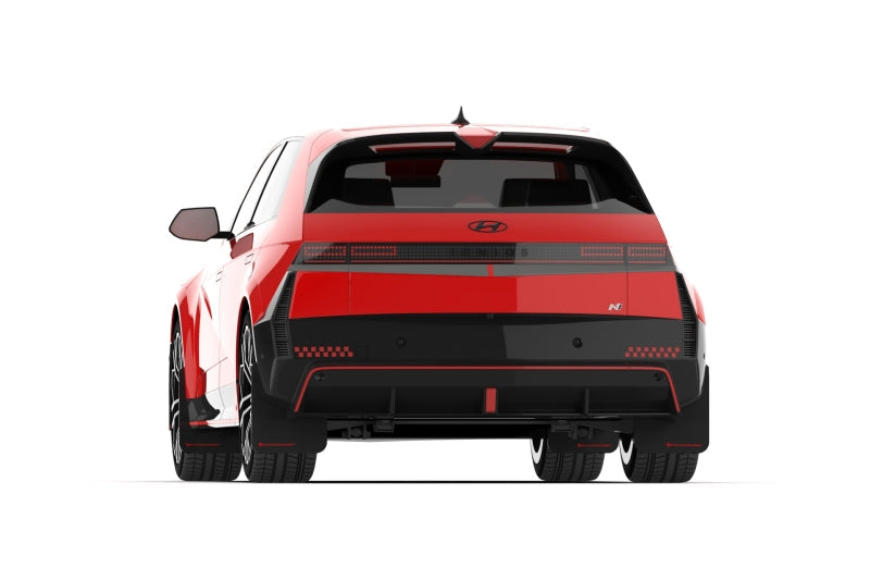 Rally Armor 2025 Hyundai Ioniq 5 N Black Mud Flap w/Red Logo Rally Armor Mud Flaps AXOPROS