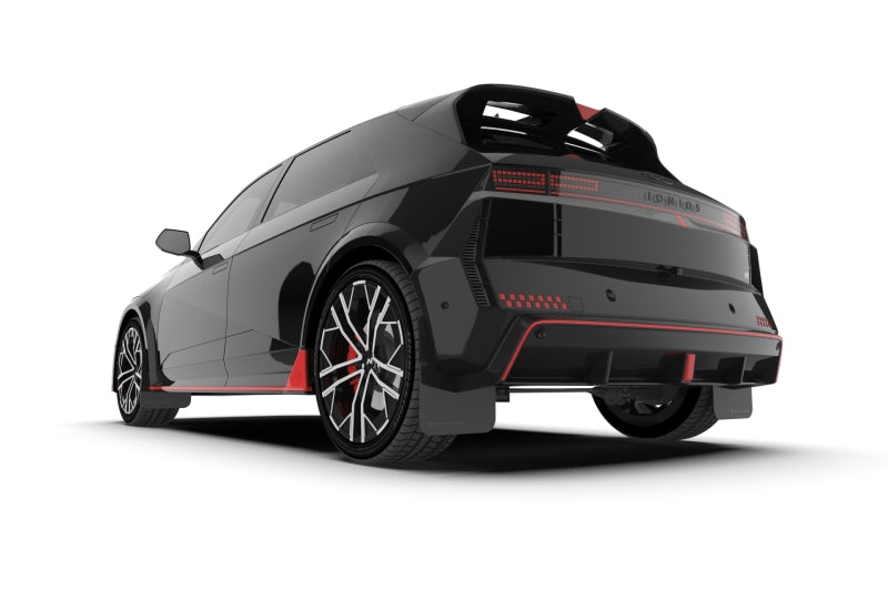 Rally Armor 2025 Hyundai Ioniq 5 N Black Mud Flap w/Red Logo Rally Armor Mud Flaps AXOPROS