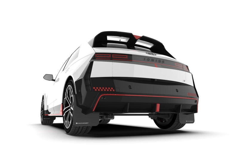 Rally Armor 2025 Hyundai Ioniq 5 N Black Mud Flap w/Red Logo Rally Armor Mud Flaps AXOPROS