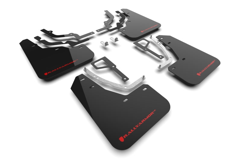 Rally Armor 2025 Hyundai Ioniq 5 N Black Mud Flap w/Red Logo Rally Armor Mud Flaps AXOPROS