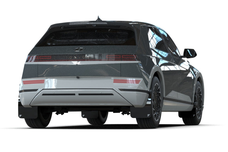 Rally Armor 2025 Hyundai Ioniq 5 PE Black UR Mud Flap w/Silver Battery Logo Rally Armor Mud Flaps  AXOPROS